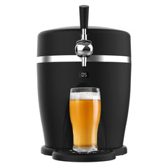 Cecotec BeerFlow 5000 Dispensador de Cerveza - 60W - Temperatura Ajustable de 3 a 6Â°C - Compatible con Barriles de 5L - Bandeja y Asa Extraibles - Indicador LED - Pies Antideslizantes - Color Negro