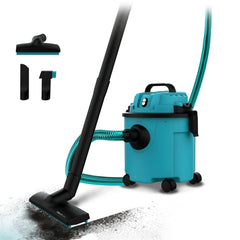 Cecotec Conga Rockstar Wet and Dry Compact Garden Plus Aspirador de Trineo para Solidos y Liquidos - 1200W - Funcion de Soplado - Incluye Accesorios - Ruedas de Goma - Radio de 5m - Color Turquesa