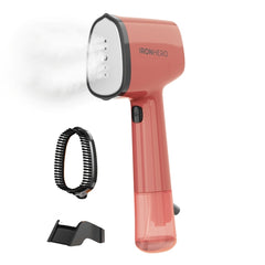 Cecotec IronHero V-1500 Essential Plancha de Vapor Vertical - 1500W - Vapor Continuo 25g/min - Suela Ceramica - Cepillo Quitapelusas - Sistema Autoapagado - 2 Modos - Color Rojo