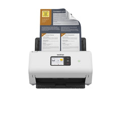 Brother ADS-4550W Escaner de sobremesa WiFi - Hasta 70ppm - Alimentador Automatico de 60 Hojas - Doble Cara