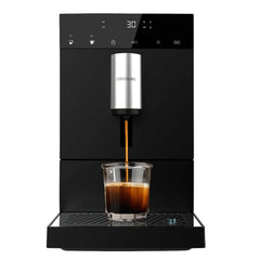Cecotec Cremmaet Commpact Cafetera Espresso Automatica - Presion 19bar - Deposito de 1.1L - Molinillo Conico - Pantalla Tactil - Termoblock - Limpieza Automatica - Color Negro