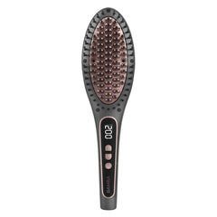 Cecotec InstantCare Smooth Brush Cepillo Alisador de Ceramica - Pantalla LED - Temperatura Regulable hasta 220ÂºC - Autoapagado - Cable de 3m - Color Gris Oscuro