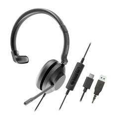 Axtel One Auriculares con Microfono USB - Conexion USB-A - Controles de Audio Integrados - Estereo