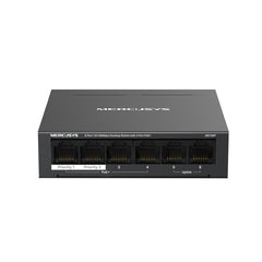 Mercusys MS106P Swtich 6 Puertos RJ45 10/100Mbps - 4 Puertos PoE+ - Color Negro