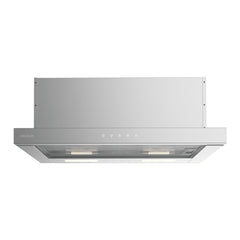 Cecotec Bolero Flux TLT 604000 Inox A+++ Campana Extractora Telescopica de 60cm - Succion 415m3/h - Luz LED - Filtros Aptos para Lavavajillas - Filtros de Carbono Incluidos - Color Acero