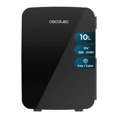 Cecotec Bolero MiniCooling 10L Bahamas Black Mini Frigorifico Portatil - Capacidad 10L - 12V/220V - Temperatura Regulable - Enfria hasta 7ÂºC - Funcion Calentamiento hasta 65ÂºC - Color Negro