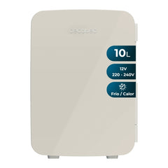 Cecotec Bolero MiniCooling 10L Bahamas Beige Mini Frigorifico Portatil - Capacidad 10L - 12V/220V - Temperatura Regulable - Enfria hasta 7ÂºC - Funcion Calentamiento hasta 65ÂºC - Color Beige