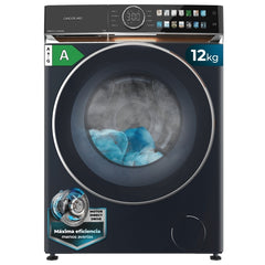 Cecotec Bolero DressCode 12980 Direct Drive Titanium A Lavadora de Carga Frontal - Capacidad 12kg - Velocidad 1400rpm - Puerta XXL - 14 Programas - Color Azul Marino