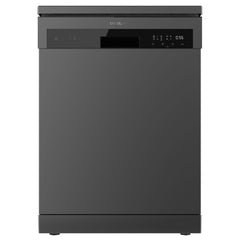 Cecotec Bolero Aguazero 6200 Dark D Lavavajillas de 60cm - 14 Cubiertos - Temperatura Regulable - Bandeja para Cubiertos - 6 Programas - Inicio Programable - Funcion Media Carga - Color Gris Oscuro