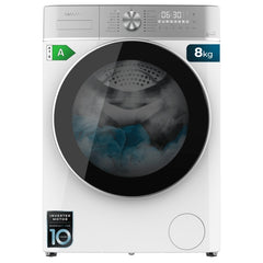 Cecotec Bolero DressCode 8800 Inverter A Lavadora de Carga Frontal - Capacidad 8kg - Velocidad 1400rpm - Seguro Infantil - Motor Inverter - 16 Programas - Color Blanco
