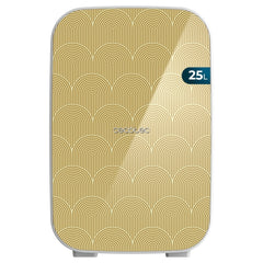 Cecotec Bolero MiniCooling 25L Bahamas Pat 2 Mini Frigorifico Portatil - Capacidad 25L - 12V/220V - Temperatura Regulable - Enfria hasta 7ÂºC - Funcion Calentamiento hasta 65ÂºC - Color Oro