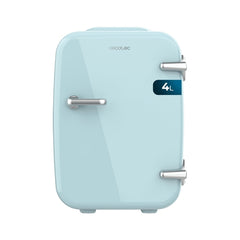 Cecotec Bolero MiniCooling 4L Habana Light Blue Mini Frigorifico Portatil - Capacidad 4L - 12V/220V - Temperatura Regulable - Enfria hasta 7ÂºC - Funcion Calentamiento hasta 65ÂºC - Color Turquesa