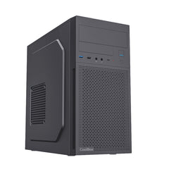 Coolbox M680 Caja Torre MicroATX - TamaÃ±o Disco Soportado 3.5", 2.5" - USB-C, USB-A 3.2, USB-A 2.0 y Audio - Fuente de AlimentaciÃ³n de 500W - Color Negro
