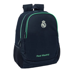 Safta Real Madrid 2Âª Equipacion 25/26 Mochila Adaptable a Carro - Portabotellas - 2 Compartimentos - Tirador Doble - Hombreras Ergonomicas - Asa Superior - 23L - 320x160x440mm - Color Azul Marino