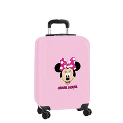 Safta Minnie Mouse Me Time Maleta Trolley de Cabina 20â€ - Cierre con Candado - Interior Forrado y Bolsillos - Ruedas Giratorias 360Â° - Ajustable - ABS y PC - 40.1L - 45x200x550mm - Color Rosa