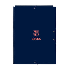 Safta F.C.Barcelona 2Âª Equipacion Carpeta con 3 Solapas - Tapas Duras Forradas - Formato Folio - Cierre con Gomas - Resistente y Duradera - 260x25x335mm - Color Azul Marino