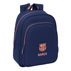 Safta F.C.Barcelona 2Âª Equipacion Mochila Infantil - Adaptable a Carro - Portabotellas - Hombreras Acolchadas - Bolsillo Frontal - Asa Superior - 9L - 270x100x330mm - Color Azul Marino