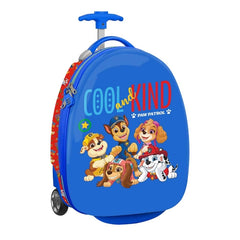 Safta Paw Patrol Cool Maleta Trolley Infantil 16â€ - Interior con Bolsillo de Red - Dos Ruedas para Facil Movilidad - Cintas con Cierre de PVC - 27.7L - 280x230x430mm - Color Azul