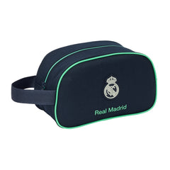 Safta Real Madrid 2Âª Equipacion 25/26 Neceser de 5L - Cremallera - Asa Lateral - Adapatable a Carro - 260x120x150mm - Color Azul Marino