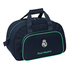 Safta Real Madrid 2Âª Equipacion 25/26 Bolsa de Deporte - Bolsillo Frontal - Bandolera Ajustable - Tirador Doble - Base con Tacos - Fondo Extraible - 22L - 400x230x240mm - Color Azul Marino