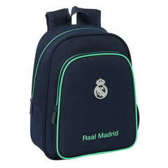 Safta Real Madrid 2Âª Equipacion 25/26 Mochila Infantil - Adaptable a Carro - Portabotellas - Hombreras Acolchadas - Bolsillo Frontal - Asa Superior - 9L - 270x100x330mm - Color Azul Marino