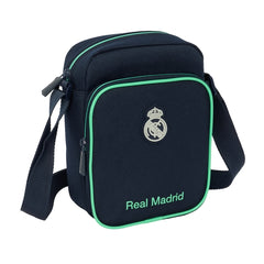 Safta Real Madrid 2Âª Equipacion 25/26 Bandolera - Cremallera - Bolsillo Frontal - Bandolera Ajustable - Compartimento Trasero con Velcro - 2L - 160x60x220mm - Color Azul Marino