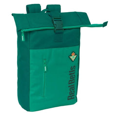 Safta Real Betis Balompie Mochila para Portatil hasta 15.6" - Cremallera - Interior Acolchado - Repelente al Agua - Hombreras Ergonomicas - Asa Superior - 280x130x420mm - Color Verde