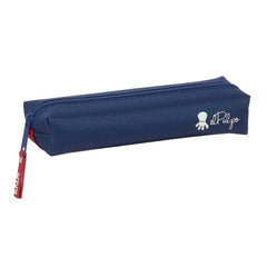 Safta el Pulpo Portatodo - Cremallera - Goma Elastica - 0.53L - 220x70x40mm - Color Azul Marino