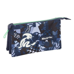 Safta el NiÃ±o Navy Portatodo - 3 Compartimentos con Cremalleras - Bolsillo Interior - 0.6L - 220x30x120mm - Color Azul Marino