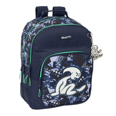 Safta el NiÃ±o Navy Mochila con 2 Compartimentos - Antirozaduras - Adaptable a Carro - Portabotellas - Cremalleras Dobles - Hombreras Acolchadas - 20L - 320x150x420mm - Color Azul Marino