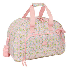 Safta VMB Bolsa de Deporte - Bolsillo Frontal - Bandolera Ajustable - Asa Forrada - Doble Cremallera - Tacos Protectores Base - Fondo Extraible - 33L - 480x210x330mm - Color Rosa