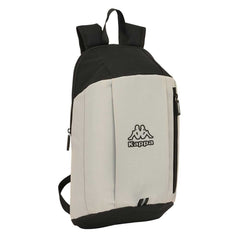 Safta Kappa Grey Mini Mochila - Hombreras Ergonomicas - Cremallera - Asa Superior - 8.5L - Uso Diario - Acolchado Comodo - 220x100x390mm - Color Negro y Gris