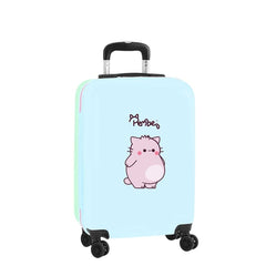 Safta Pembe The Pink Cat Maleta Trolley de Cabina 20â€ - Cierre con Candado - Interior Forrado - Ruedas Giratorias 360Âº - Asa Extensible Ajustable - 40.10L - 345x200x550mm - Color Azul Claro