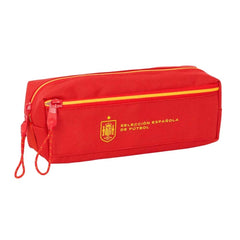 Safta Seleccion EspaÃ±ola de Futbol Portatodo - 3 Compartimentos con Cremalleras - Goma Elastica - 0.98L - 220x60x85mm - Color Rojo
