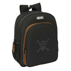 Safta One Piece Mochila - Adaptable a Carro - Portabotellas - Tirador Doble - Hombreras Ergonomicas - Espalda Acolchada - Bolsillo Frontal - Asa de Mano Superior - 320x120x380mm - Color Negro
