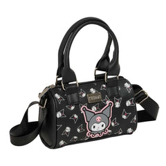 Safta Kuromi Bolso - Cremallera - Interior Forrado - Asas y Bandolera Ajustables - 1.20L - 160x75x100mm - Color Negro