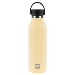 Safta Botella Termo de 600ml - Acero Inoxidable - Asa Superior - Color Arena