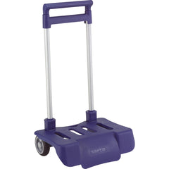 Safta Carro Portamochilas - Ruedas Antivibracion - Plegable y Compacto - Sistema Antivuelco - Material Resistente - Modelo Patentado - 32x16x44cm - Color Azul Marino