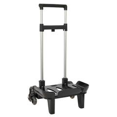 Safta Carro Portamochilas - Sistema de Triple Rueda - Material Resistente - 320x235x880mm - Color Negro