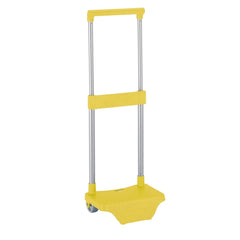 Safta Carro Portamochilas - Sujecion Universal - Material Resistente - Modelo Patentado - 26x10x34cm - Color Amarillo