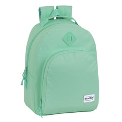 Safta Blackfit8 Mochila Adaptable a Carro - Tirador Doble - Bolsillo Frontal - Hombreras Ergonomicas - Asa Forrada - 20.1L - 320x150x420mm - Color Turquesa