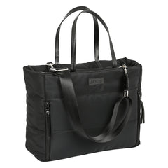 Safta Moos Capsula Maletin para Portatil hasta 14.1" - Cremallera - Interior Acolchado - Bolsillo Interior - Bolsillos Frontales - Hombrera Ajustable - 28.46L - 400x170x310mm - Color Negro