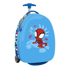 Safta Spidey Rescue Maleta Trolley Infantil 16â€ - Ruedas para Facil Desplazamiento - Cintas con Cierre de PVC - Materiales ABS y PC - 27.7L - 280x230x430mm - Color Azul