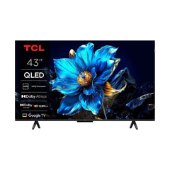TCL 43T69C Televisor Smart TV 43" QLED UltraHD 4K HDR - Google TV - WiFi, HDMI, USB 3.0, Ethernet, Bluetooth - VESA 200x200mm