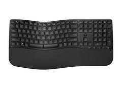HP 685 Teclado Inalambrico Ergonomico Dualâ€‘Mode - Bluetooth 5.3 + 2.4GHz - ReposamuÃ±ecas Acolchado - 23 Teclas Programables - 3 Posiciones de Inclinacion - Teclas Silenciosas de Bajo Perfil - Autonomia hasta 36 Meses - Color Negro