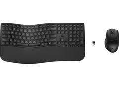 HP 685 Combo Teclado y Raton Inalambricos -Bluetooth 5.3 + 2.4GHz - ReposamuÃ±ecas y 3 Angulos de Inclinacion - Tecla Copilot - Raton Optico Multiâ€‘Superficie 4000 DPI - Rueda 4D - Color Negro