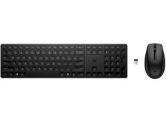 HP 655 Combo Teclado y Raton Inalambricos 2.4GHz - 24 Teclas Programables  Raton Optico Multiâ€‘Superficie 4000 DPI - Teclas Silenciosas - DiseÃ±o Ergonomico - Color Negro