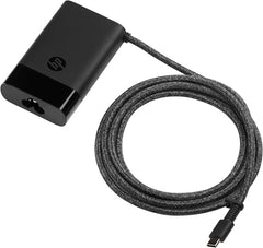 HP Cargador USBâ€‘C 65W para Portatil - Potencia Inteligente 15/27/60/65W - Compatible con Portatiles, Tablets y Smartphones USBâ€‘C - DiseÃ±o Compacto y Ligero - Color Negro