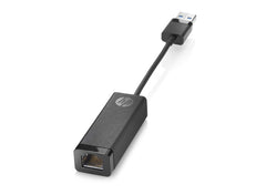 HP Adaptador USB 3.0 a Gigabit RJ45 G2 - USBâ€‘A a Ethernet 10/100/1000 - Conectividad de Red Estable - Plug & Play - DiseÃ±o Compacto y Portatil - Color Negro