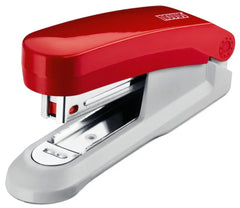 Novus Evolution E15 Grapadora de Sobremesa - Hasta 15 Hojas - Grapado Cerrado y Clavado - Incluye 200 Grapas NÂº10 - Color Rojo/Gris